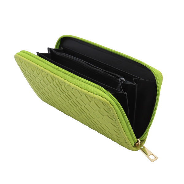Billetera verde limón para dama 6157 - Boga