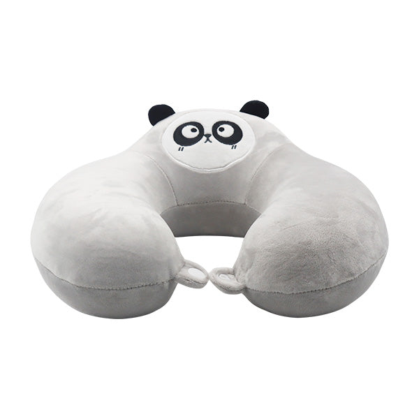 Cojín para cuello gris panda