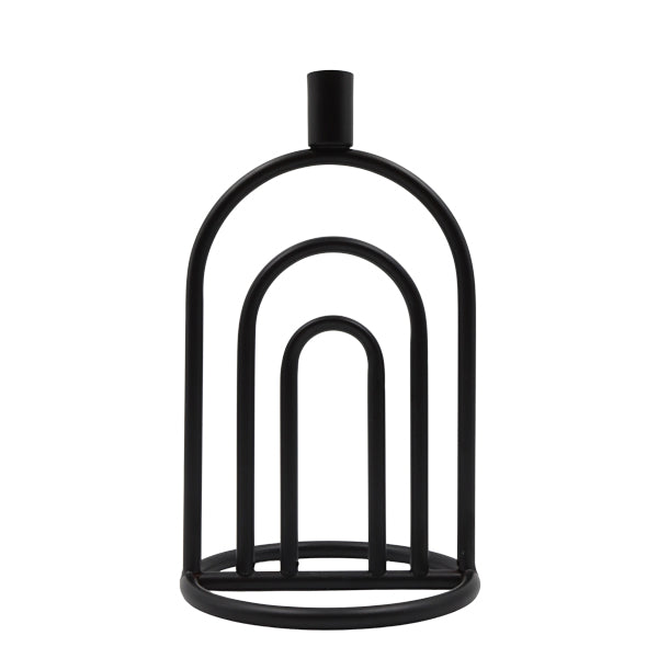 Candelabro 26 cm negro
