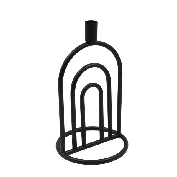 Candelabro 26 cm negro