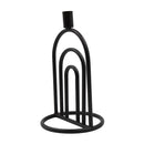 Candelabro 26 cm negro