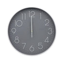Reloj decorativo gris