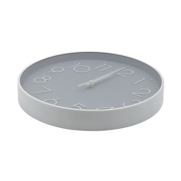 Reloj decorativo gris