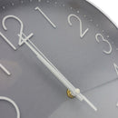 Reloj decorativo gris