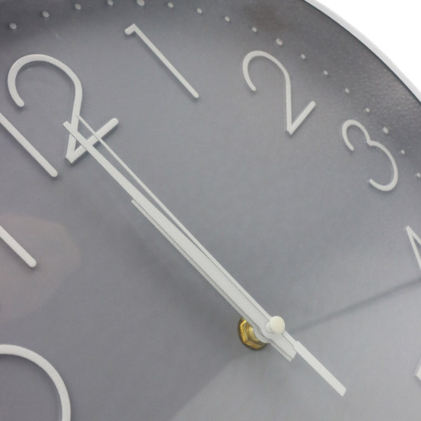 Reloj decorativo gris