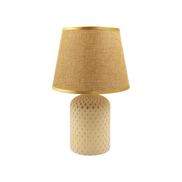 Lampara mesa beige