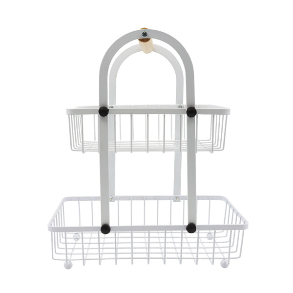 Organizador para cocina 2 niveles blanco