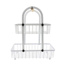 Organizador para cocina 2 niveles blanco