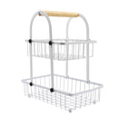 Organizador para cocina 2 niveles blanco