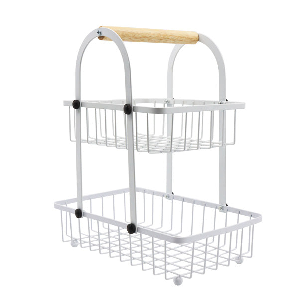 Organizador para cocina 2 niveles blanco