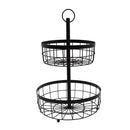 Frutero 2 niveles negro