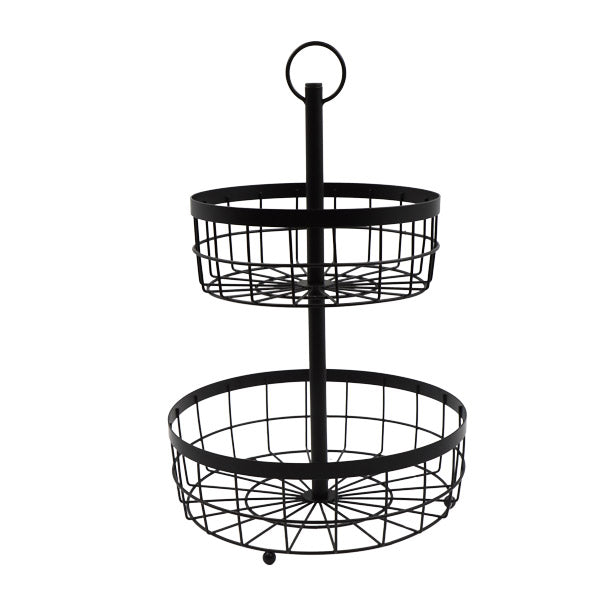 Frutero 2 niveles negro