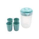 Pichel plastico con vasos