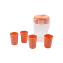 Pichel plastico con vasos