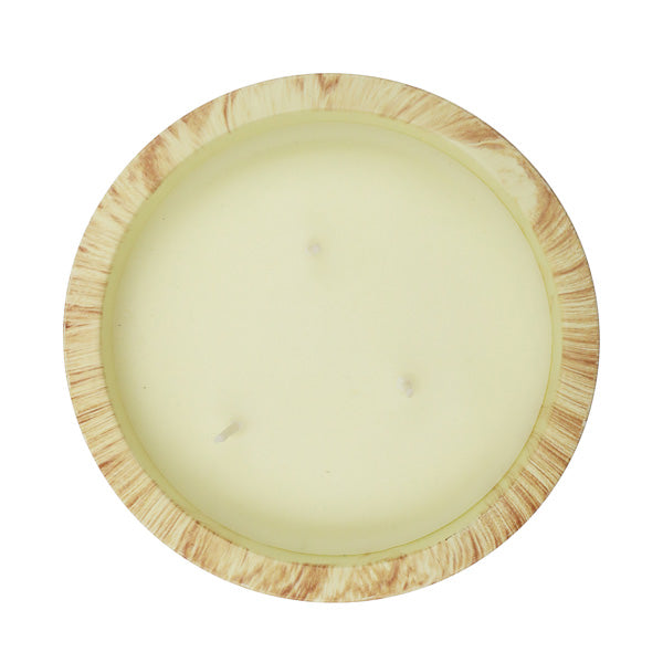 Candela decorativa mármol café