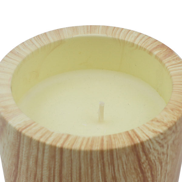 Candela decorativa mármol café