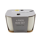 Set 4 tazas para café