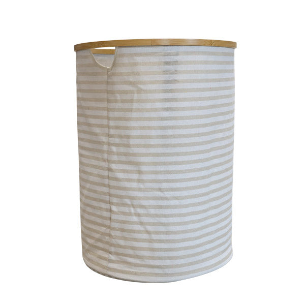 Cesto para lavandería beige