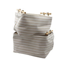 Set 2 canastas organizadoras beige