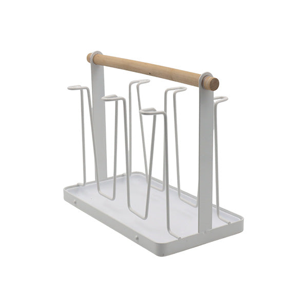 Soporte para secar vasos blanco