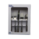 Set 20 cubiertos mate