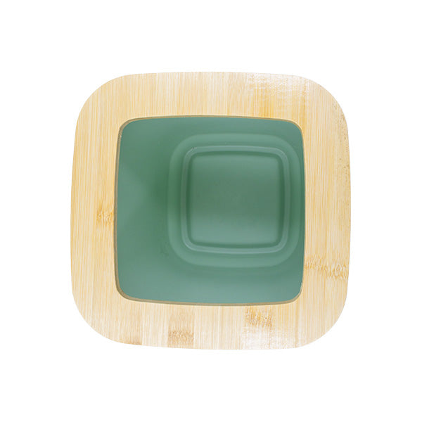 Basurero para baño verde