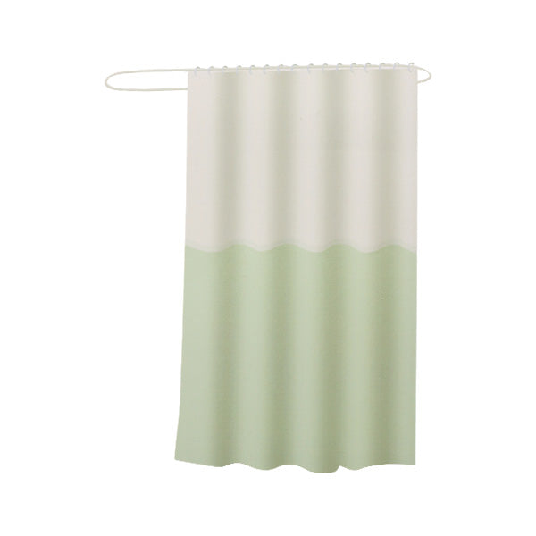 Cortina para baño verde