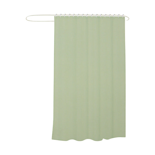 Cortina para baño verde