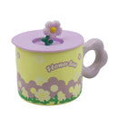Taza p/café flores