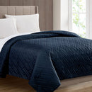 Cubrecama de 1 pieza Full Queen Navy