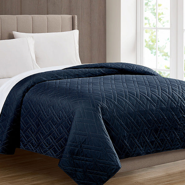 Cubrecama de 1 pieza King Navy