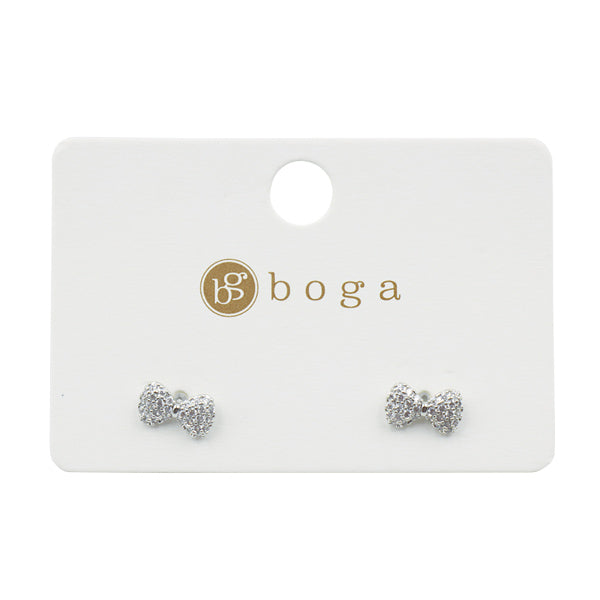 Aretes lazo para dama 6598 - Boga Accessories