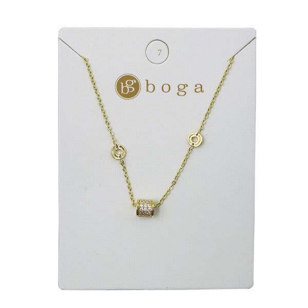 Collar con dije pequeño para dama 6608 - Boga Accessories