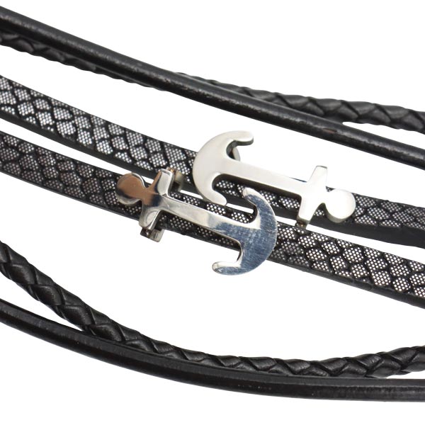 Pulsera combinada para caballero - Bg man