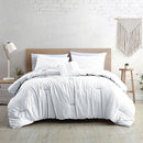 Edredón de 4 piezas King Blanco