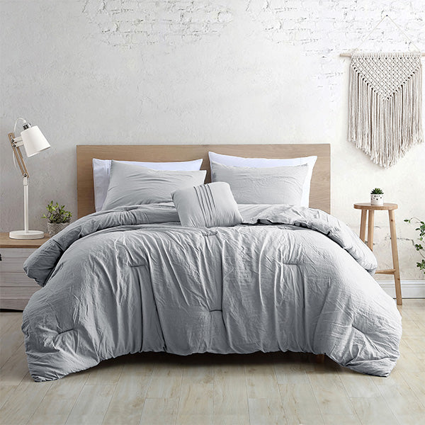 Edredón de 2 piezas Twin gris