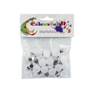 Ojos movibles negros 50 piezas