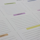 Calendario semanal magnético