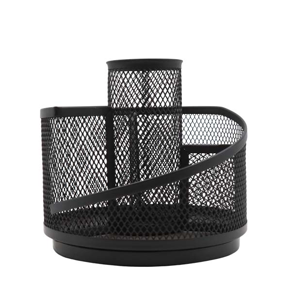 Portalápices redondo malla negro