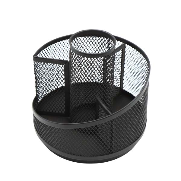 Portalápices redondo malla negro