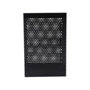 Porta bolígrafos cuadrado malla negra