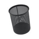 Porta bolígrafos redondo malla negra