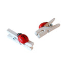 Prensas de madera para manualidades color blanco 50 unidades