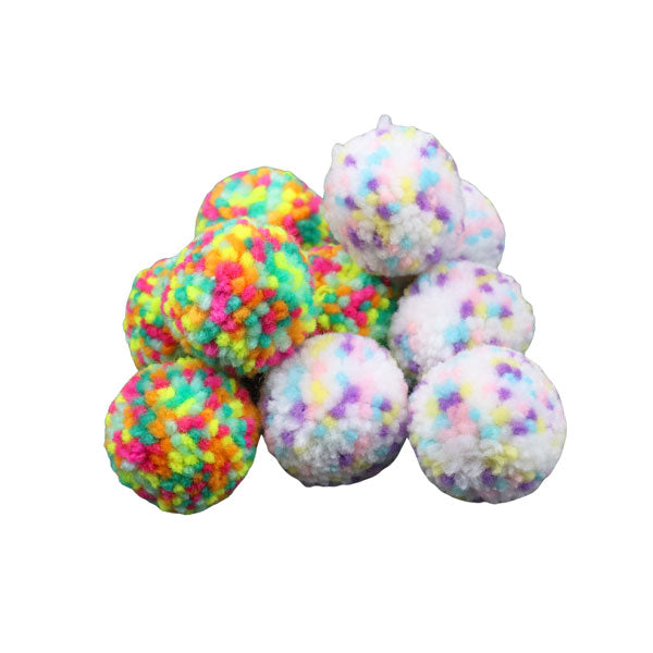Pompones de colores surtidos