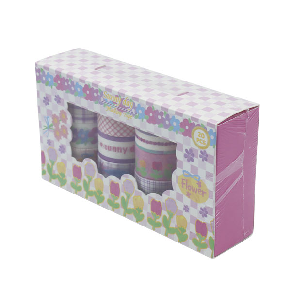 Cinta adhesiva washi tapes en caja