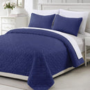 Cubrecama de 3 piezas Full Queen azul