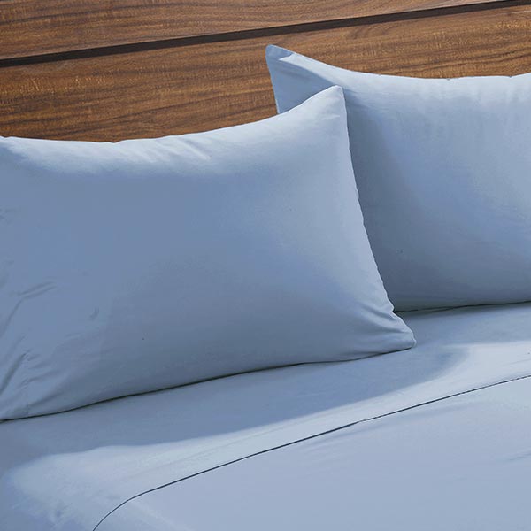 Set de sábanas King celeste