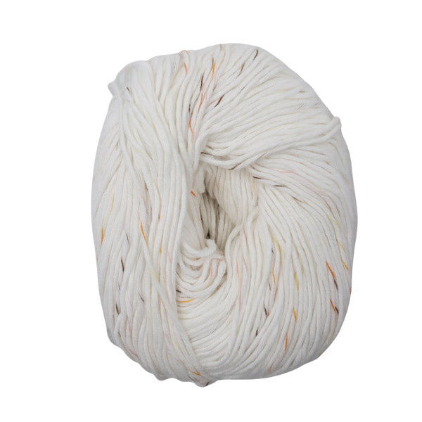 Lana algodón en rollo blanco  50gramos