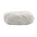 Lana algodón en rollo blanco  50gramos