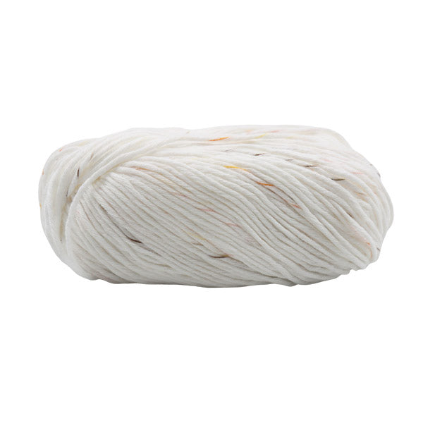 Lana algodón en rollo blanco  50gramos